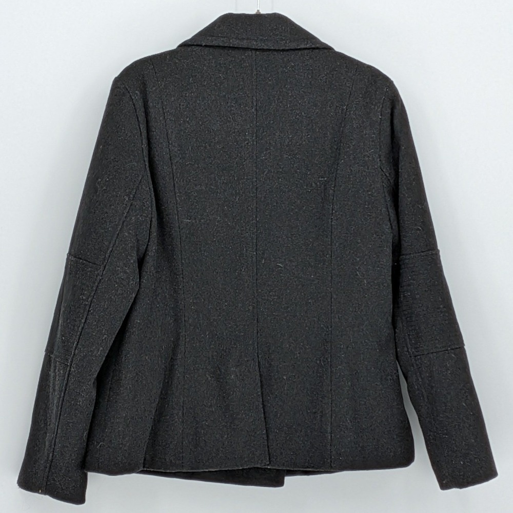 NEW American Eagle XL $120 Charcoal Gray Wool Blend Double Breasted Peacoat Coat - Picture 8 of 11